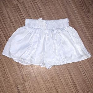 White flowy shorts